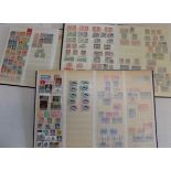 Three stockbooks of World stamps.