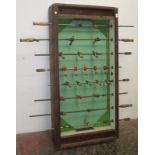 A vintage table football game, 69.5 x 144cm.