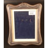 A pre war silver mounted photograph frame.