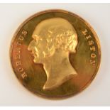 An 18ct gold Robert Liston medal by L. G. Wyon named to 'Brian John Prout, Summer Session 1957' 38.