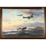 A Robert Taylor 'Return Of The Few' giclee on canvas, Military Gallery issue no.27/50, framed 60.