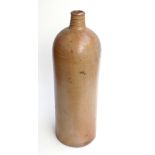 A German stoneware shop display aerated water jar, paper label 'pollinar',