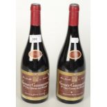 Two bottles of Gevrey Chambertin 2003, 1er Cru Combe aux Moines Domaine Rene Leclerc.