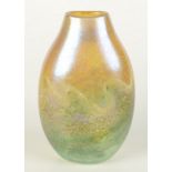 A Norman Stuart Clarke studio glass vase,