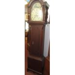 An eight day mahogany longcase clock, 19th century,