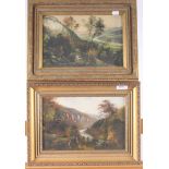A pair of oil on canvas paintings of river scenes, signed G. Willis Pryce, 19 x 28.