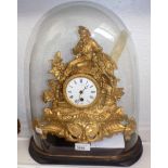 A French sculptural mantel clock.