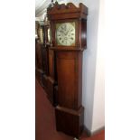 A George III oak and mahogany eight day longcase clock,