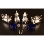 A four piece silver cruet, 7.6oz.