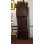 A mahogany longcase clock case, early 19th century,