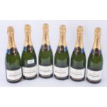 Six bottles of Champagne Veuve Monsigny No III.