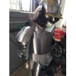A suit of reproduction armour.