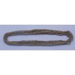 A 15ct gold cantilink long guard chain, 46.3g.