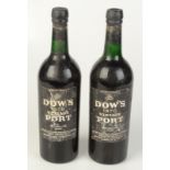Two bottles of Dow's 1970 vintage port.