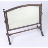 A George III mahogany dressing table mirror, height 59cm, width 59cm.