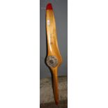 A wooden SENSENICH CORP propeller, P/N - 22048, MODEL NO. - 276-17, SERIAL NO. 24246, length 110cm.