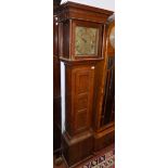 An oak 30 hour longcase clock, the 27.