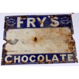 A Frys Chocolate 'Five Boys' enamel sign, 56 x 76cm.