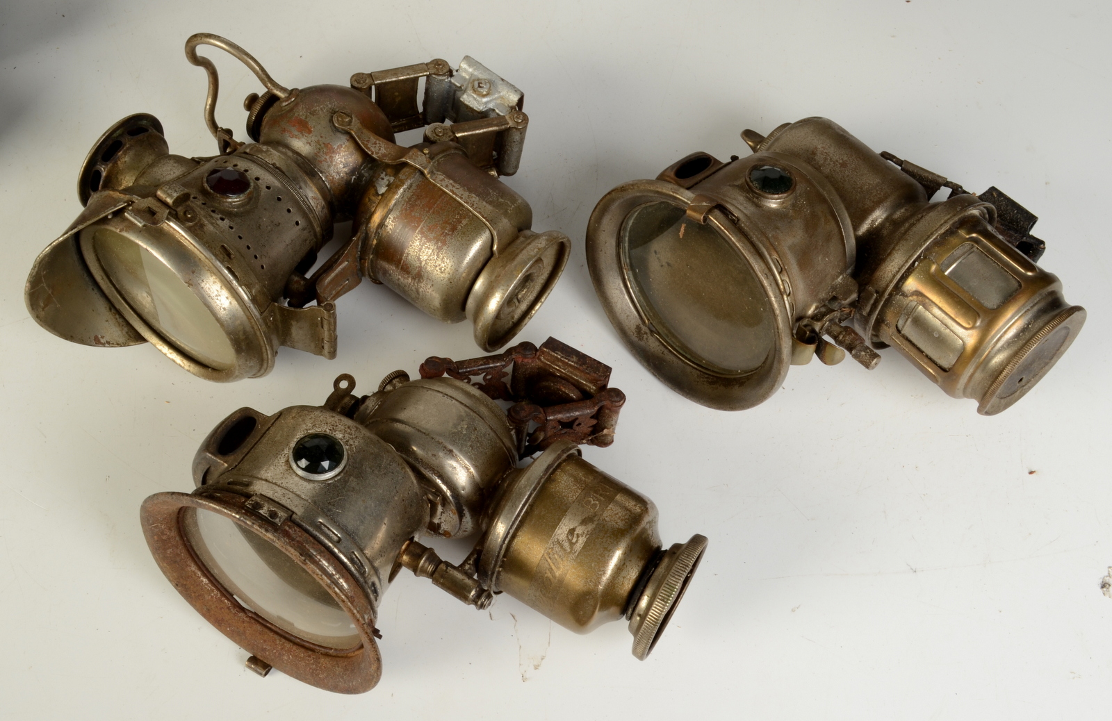 A collection of seventeen carbide bicycle lamps, including a Lucas Silver King, a Lucas Luminator, - Image 2 of 2