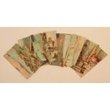 Eighteen Italian postcards, 5.5 x 14cm.