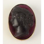 A cameo brooch.