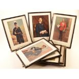 Nine various military prints.