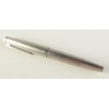 A Lamy 2000 fountain pen in brushed stainless steel, the clip marked Germany 2.