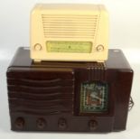 An Art Deco brown bakelite 'Westminster' radio, height 31cm, width 50cm,