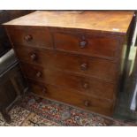 A Victorian mahogany chest of drawers,