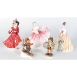 Three Royal Doulton figurines, 'Elaine' HN3307, 'Patricia' HN3365,