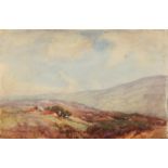 Frank ROUSSE (act.1894-1917) The Yorkshire Moors Watercolour Signed 33.