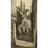 Ada Maud PARSONS Carnglaze Street, St. Ives Etching (State II) Signed and titled 32 x 17.