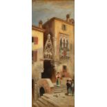 Frans Wilhelm ODELMARK (1849-1937) Venice Oil on canvas Signed and inscribed 100 x 41 cm