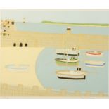 Bryan PEARCE (1929-2007) Towards Godrevy Facing Smeatons Pier Lithograph Artists Proof numbered