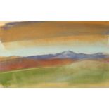 Mary STORK (1938-2007) Clear Horizon Watercolour Signed and dated '16.12.
