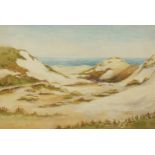 Frank CARGEEG (1891-1981) Mexico end of Hayle Towans Watercolour 34.