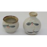 John BEDDING (1947) A small bottle vase and egg cup John Bedding,