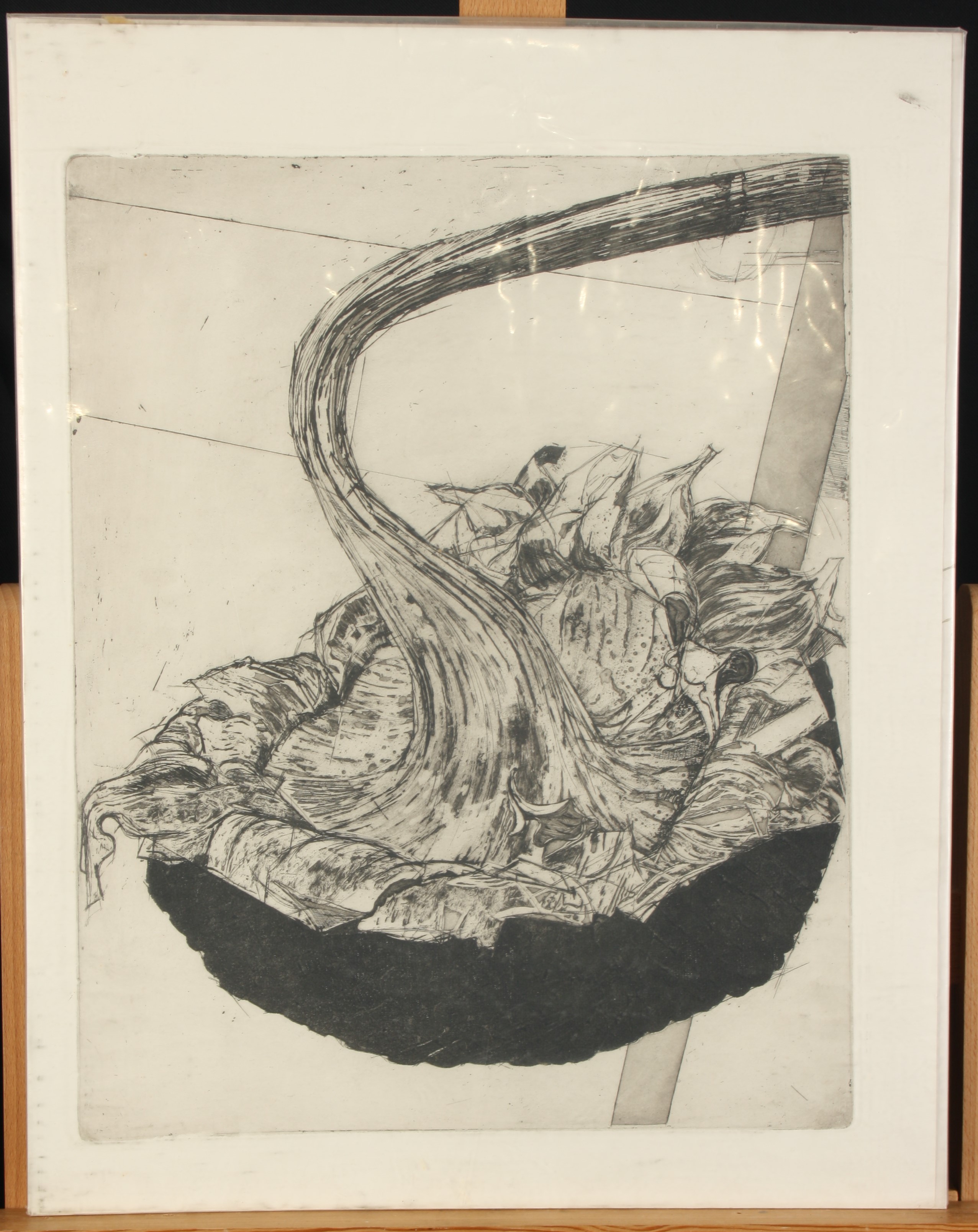 Valerie WILSON nee Knight (1950-2004) Two still lifes An etching and a drawing - Image 2 of 2