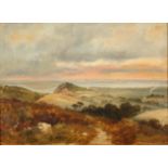 Richard BEAVIS (1824-1896) Highpeak coast of Devon Oil on board Signed and inscribed 24.