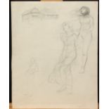 Attributed to Frank DICKSEE (1853-1928) Figure studies Page from a sketchbook 25 x20cm