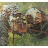 Brian MITCHELL Mr Pollard's old Fergy, Trevarrack Oil on board Signed, inscribed to the back 45.