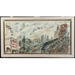 Sean HAYDEN (1979) Waterloo Station Oil on canvas Signed 29 x 60 cm