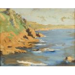 Stanhope Alexander FORBES (1857-1947) R.A Cornish Coast Oil on canvas board Signed 26 x 34.