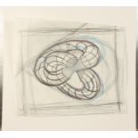 John NEWMAN (1952) Composition on Tracing paper Pencil 34 x 28 cm