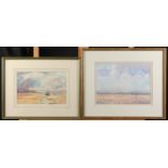 Mervyn COLENSO-JONES Pair of framed seascapes Watercolours Signed
