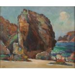 Garstin COX Kynance Cove Oil on board Signed 25 x 30 cm