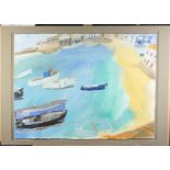 Emma JEFFRYES (1967) St Ives Harbour Gouache 61.5 x 82.