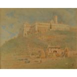 Harry GOODWIN (c.1840-1925) Assisi, Italy Watercolour Monogrammed 22 x 27.