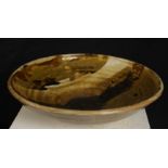 Reg WATKISS (1934-2010) A stoneware bowl Running slip decoration using ash from the Fisherman's