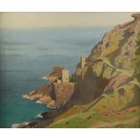 Robert Morson HUGHES (1873-1953) The Coast Near Zennor Oil on board Signed 49.5 x 59.